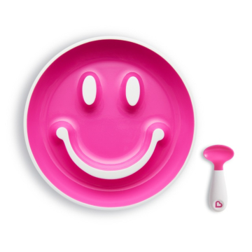 Smile 'n Scoop Suction Plate & Training Spoon - Yellow