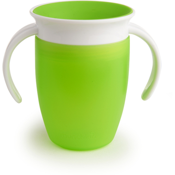 Miracle&reg; 360&deg; Trainer Cup - 7oz (Green/White)